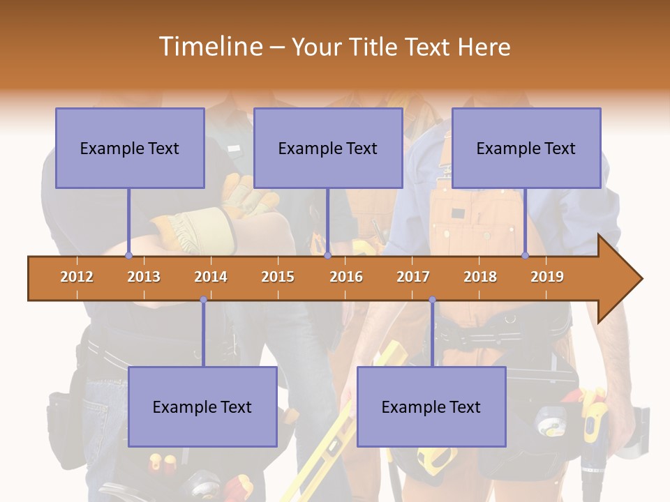 Yellow Drill Manufacturing PowerPoint Template