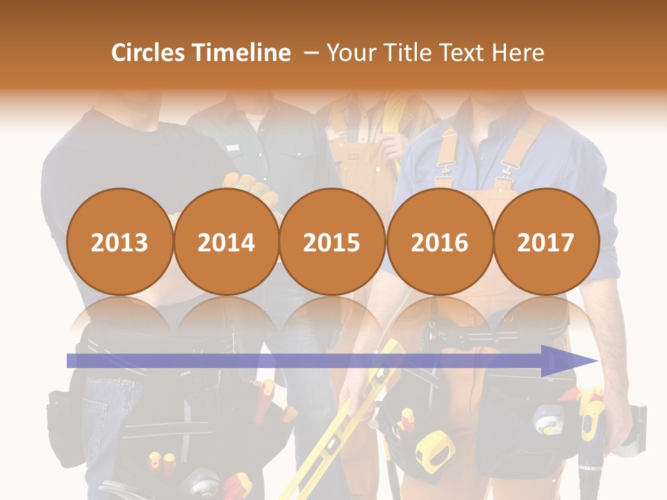 Yellow Drill Manufacturing PowerPoint Template