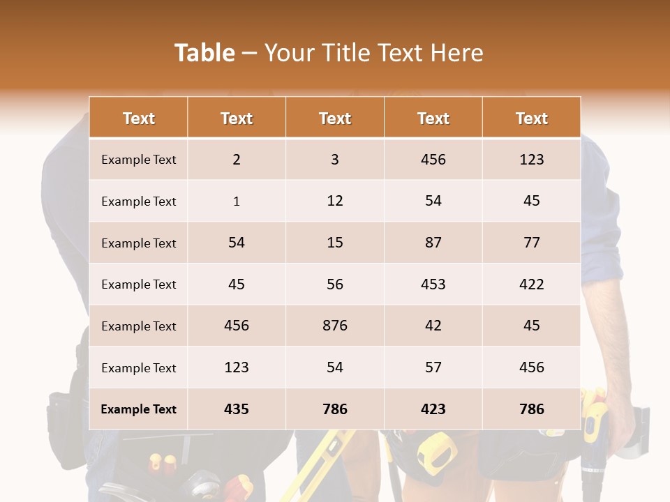 Yellow Drill Manufacturing PowerPoint Template