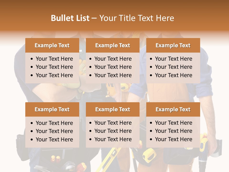 Yellow Drill Manufacturing PowerPoint Template