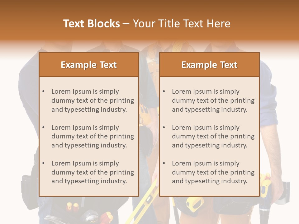 Yellow Drill Manufacturing PowerPoint Template
