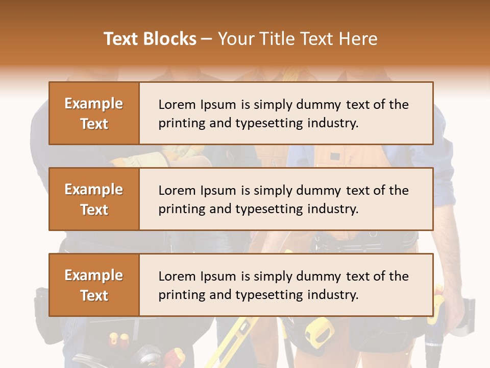 Yellow Drill Manufacturing PowerPoint Template