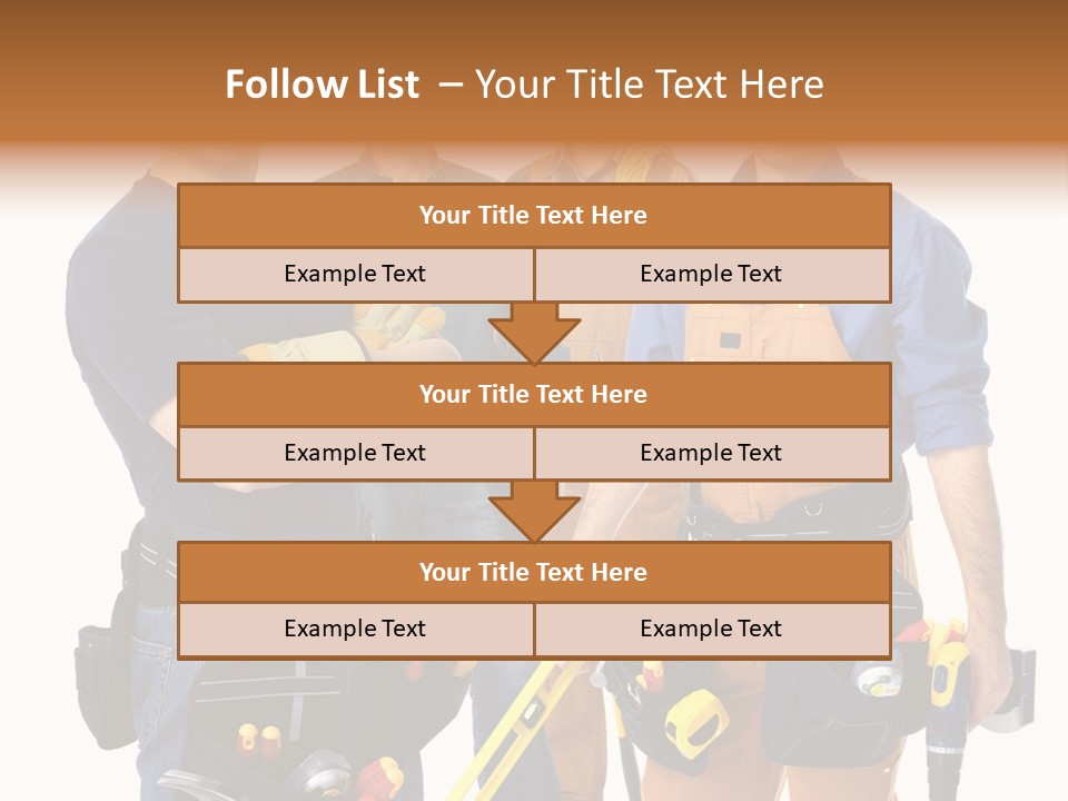 Yellow Drill Manufacturing PowerPoint Template