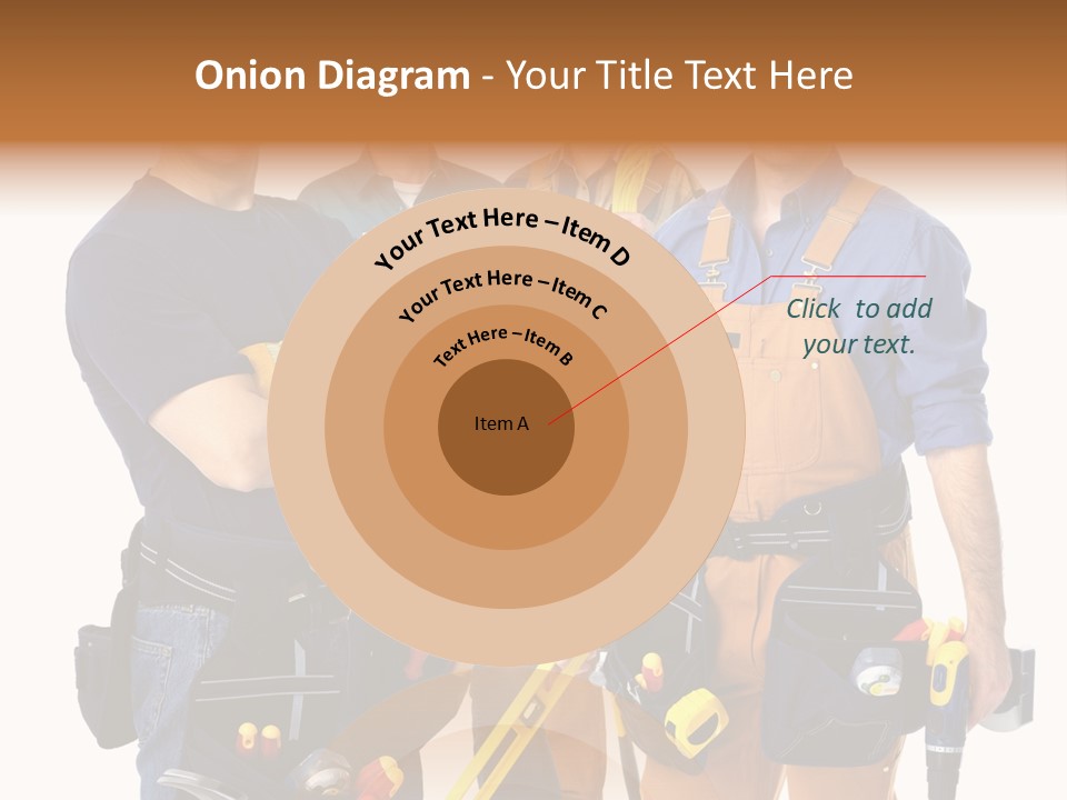 Yellow Drill Manufacturing PowerPoint Template