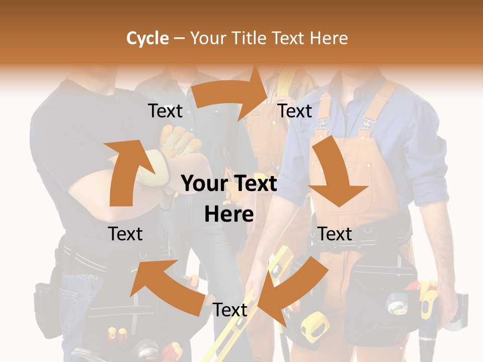 Yellow Drill Manufacturing PowerPoint Template