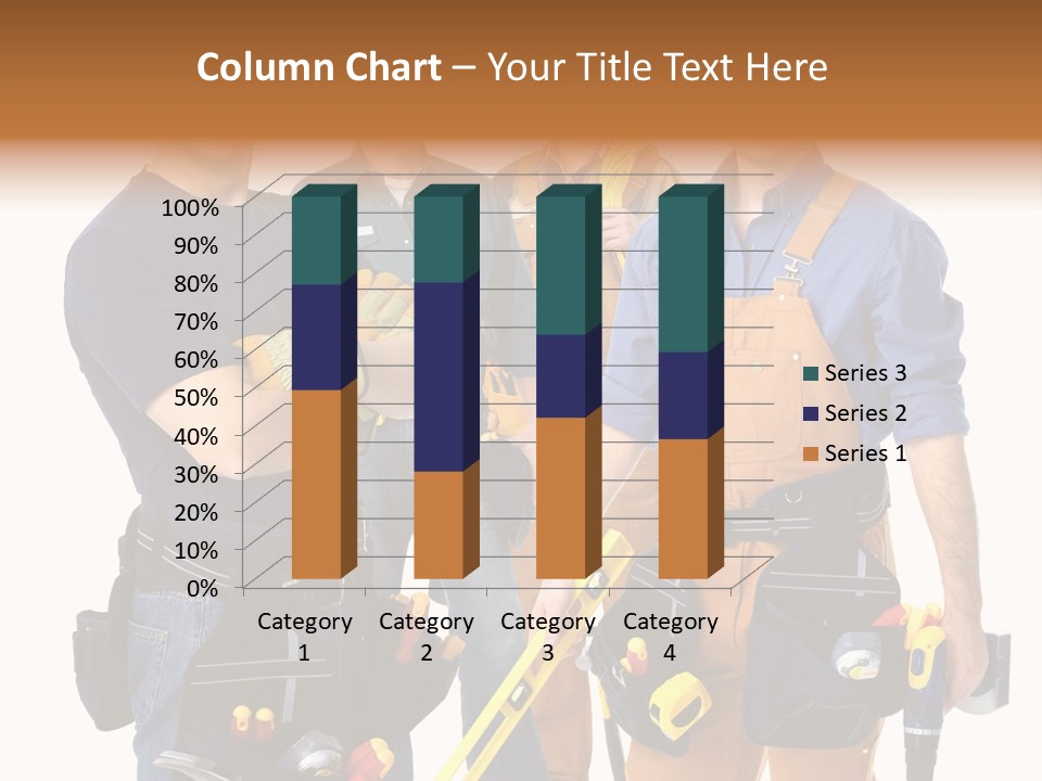 Yellow Drill Manufacturing PowerPoint Template