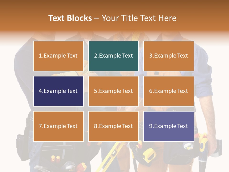 Yellow Drill Manufacturing PowerPoint Template