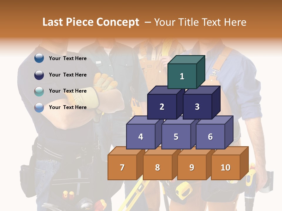 Yellow Drill Manufacturing PowerPoint Template
