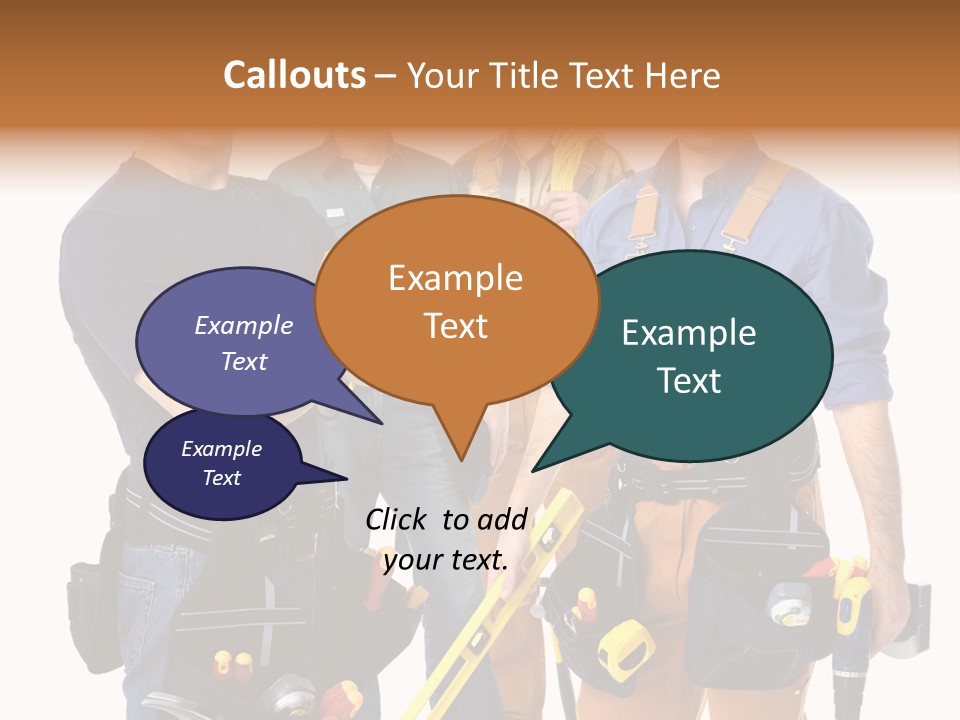 Yellow Drill Manufacturing PowerPoint Template