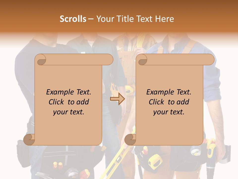 Yellow Drill Manufacturing PowerPoint Template