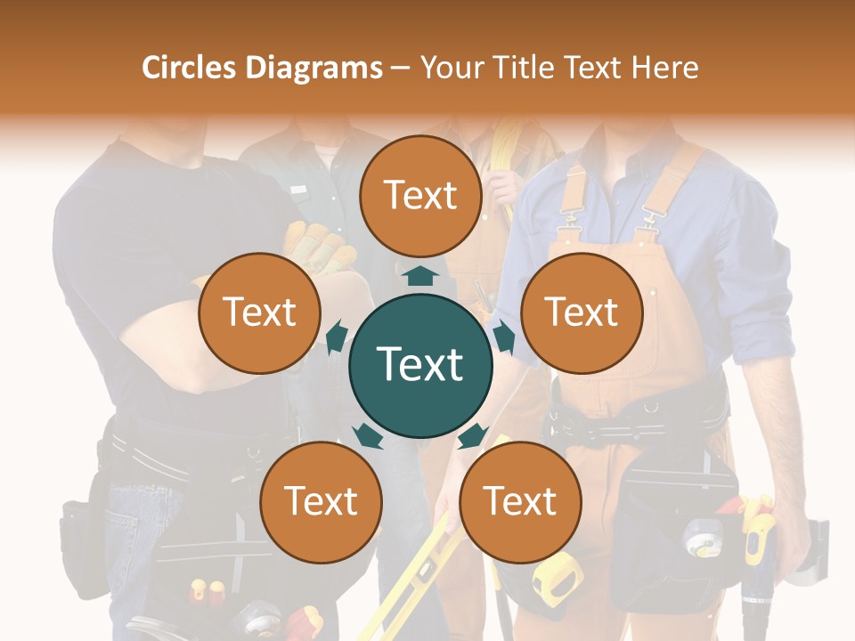 Yellow Drill Manufacturing PowerPoint Template