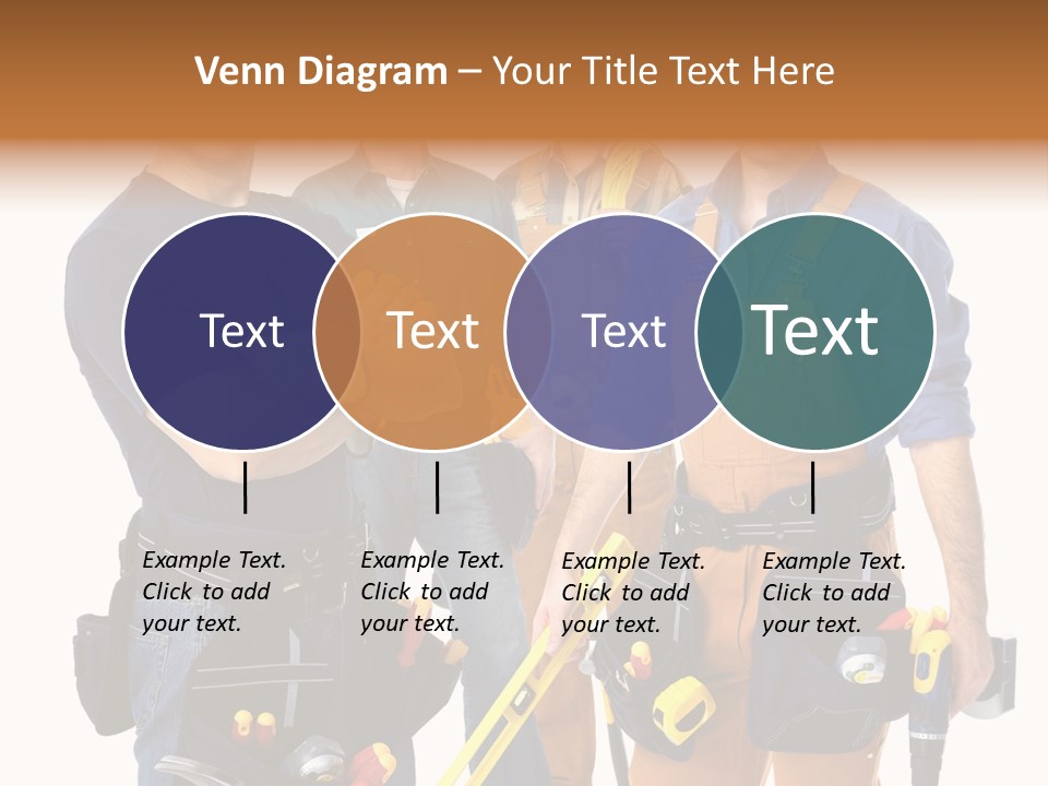 Yellow Drill Manufacturing PowerPoint Template