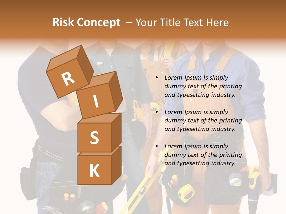 Yellow Drill Manufacturing PowerPoint Template