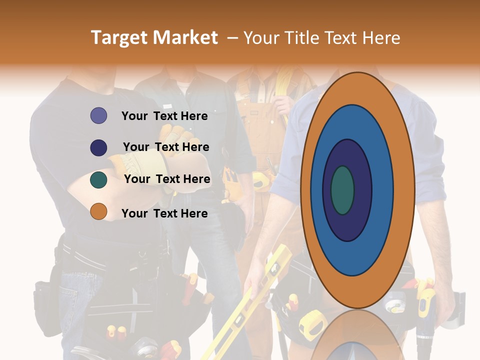 Yellow Drill Manufacturing PowerPoint Template