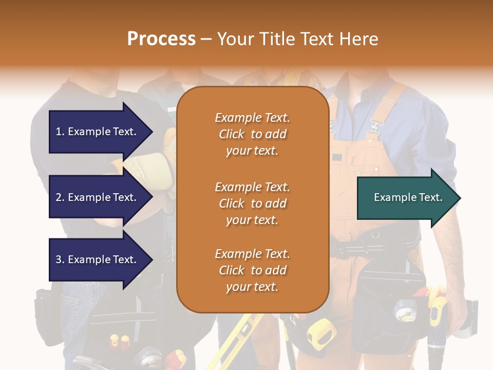 Yellow Drill Manufacturing PowerPoint Template