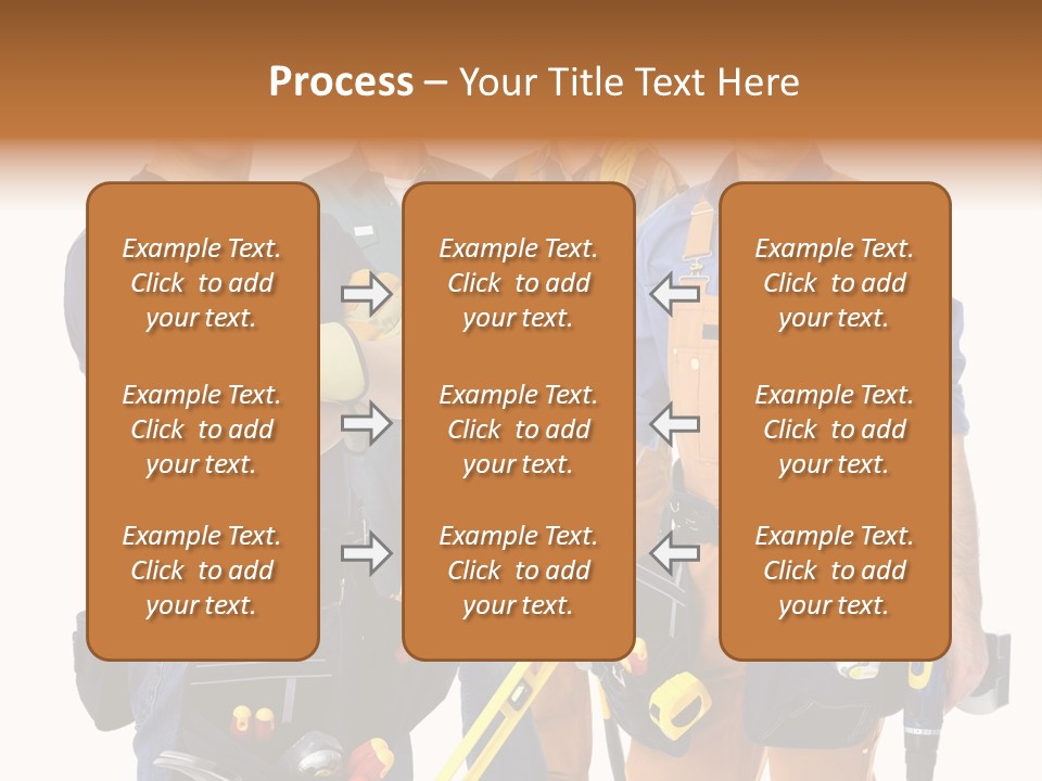 Yellow Drill Manufacturing PowerPoint Template