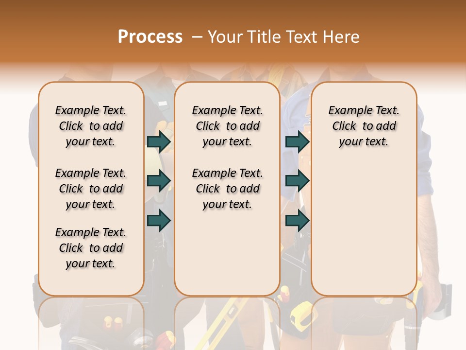 Yellow Drill Manufacturing PowerPoint Template