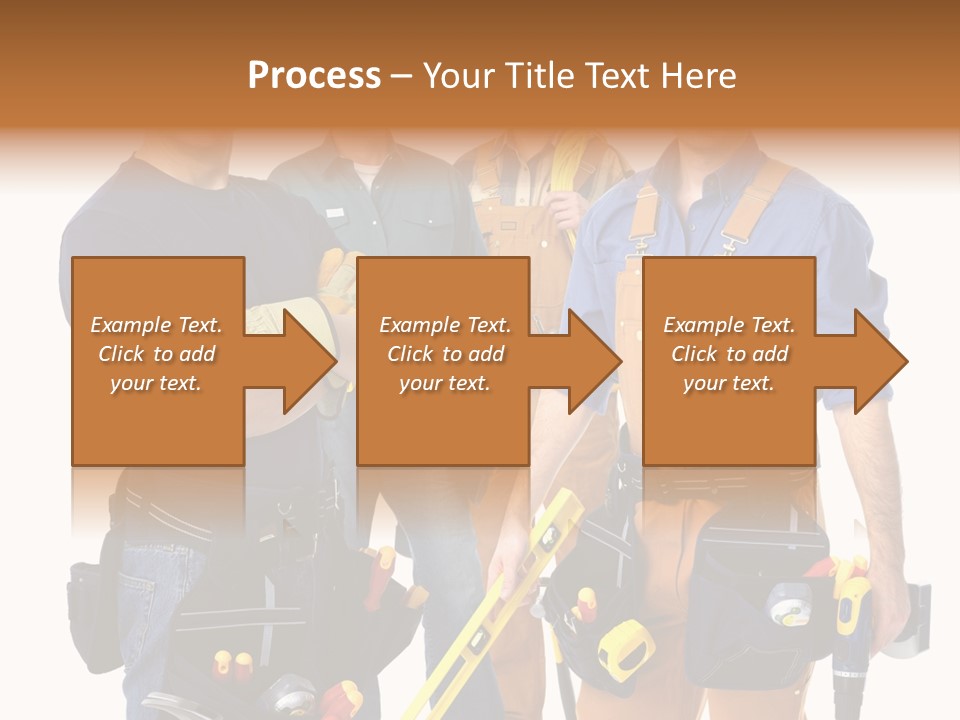 Yellow Drill Manufacturing PowerPoint Template