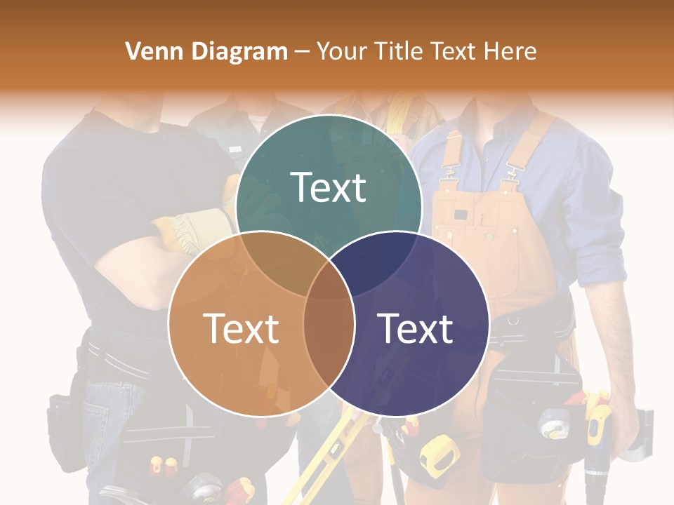 Yellow Drill Manufacturing PowerPoint Template
