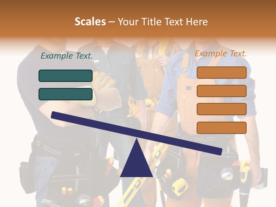 Yellow Drill Manufacturing PowerPoint Template