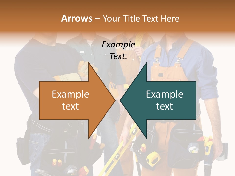 Yellow Drill Manufacturing PowerPoint Template
