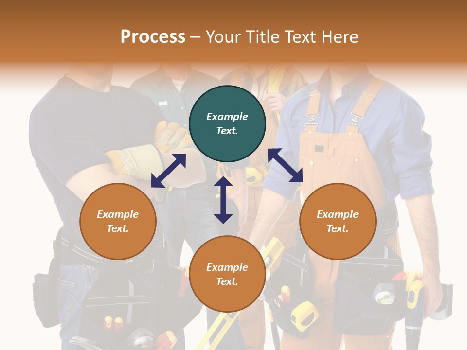 Yellow Drill Manufacturing PowerPoint Template