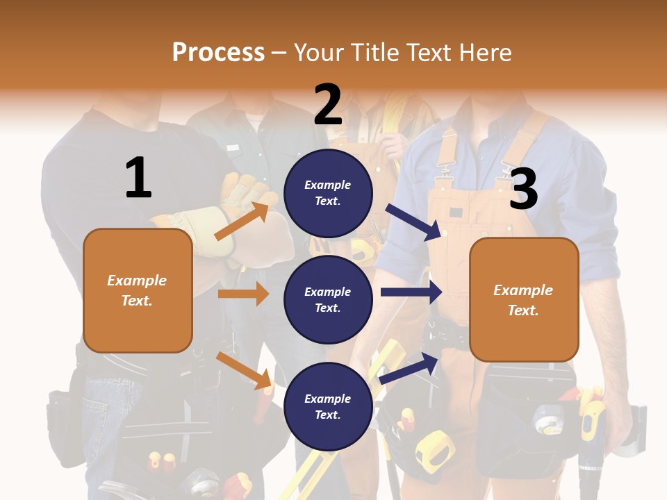 Yellow Drill Manufacturing PowerPoint Template
