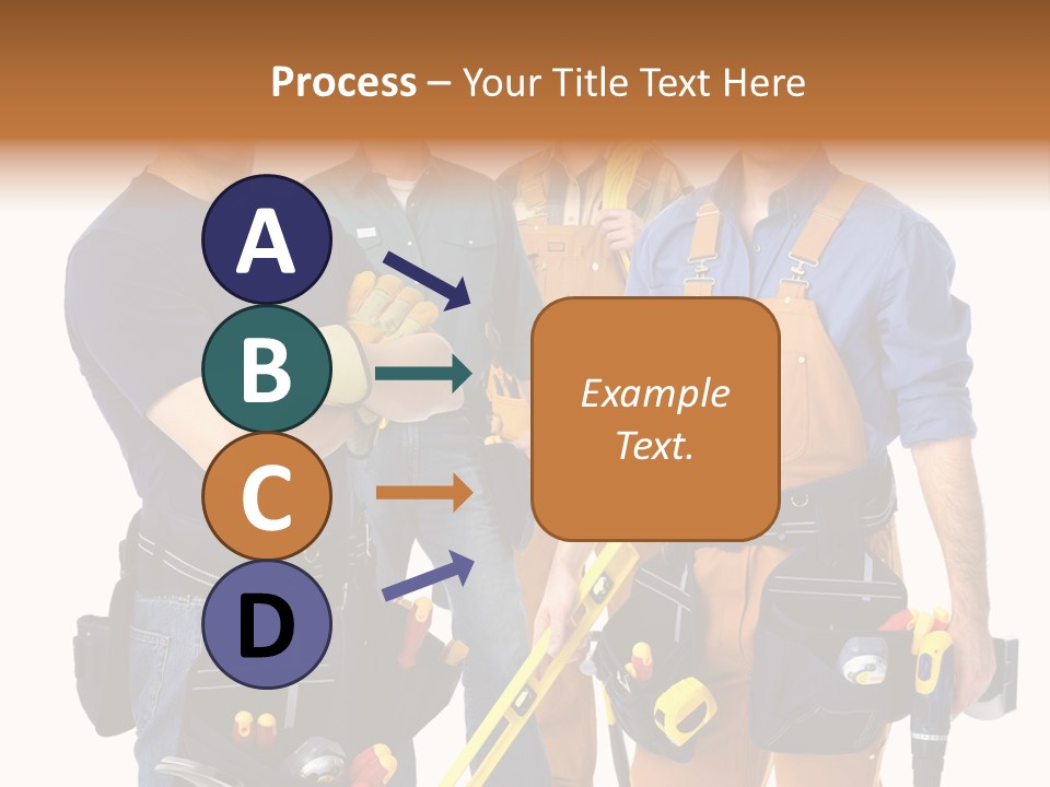 Yellow Drill Manufacturing PowerPoint Template