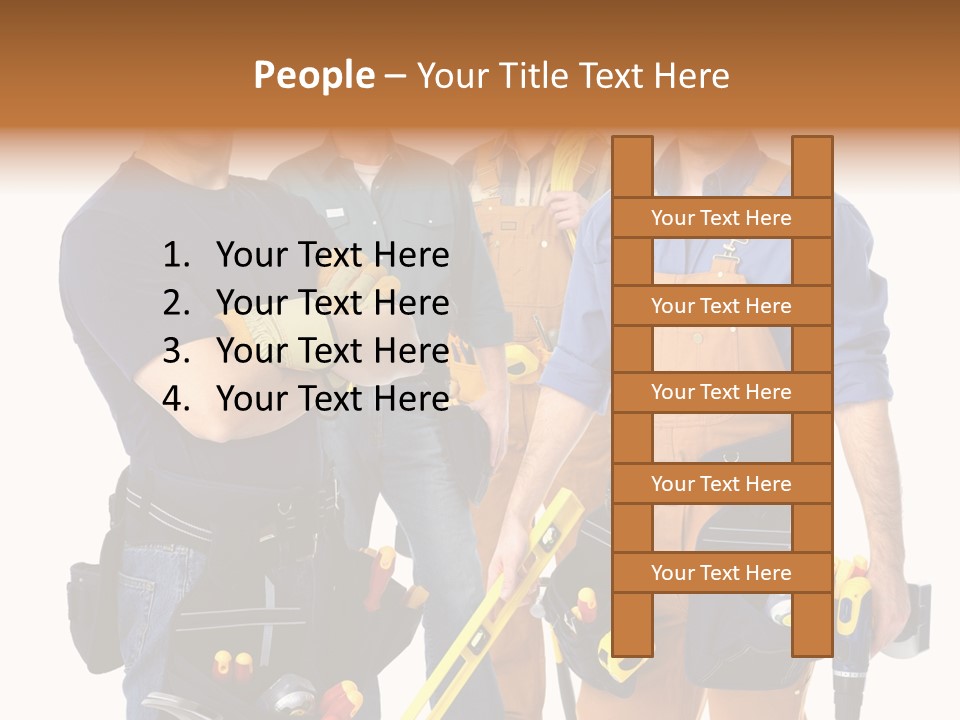 Yellow Drill Manufacturing PowerPoint Template