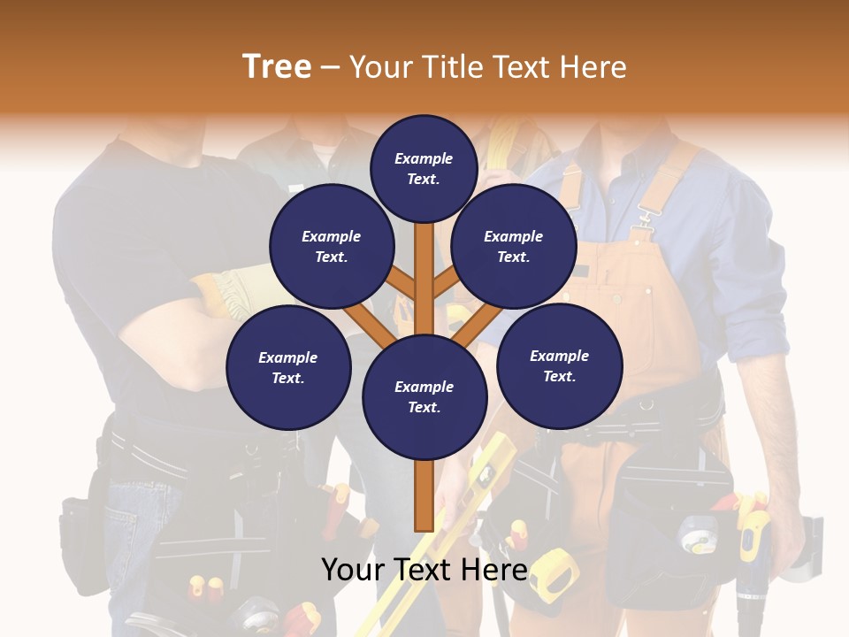 Yellow Drill Manufacturing PowerPoint Template