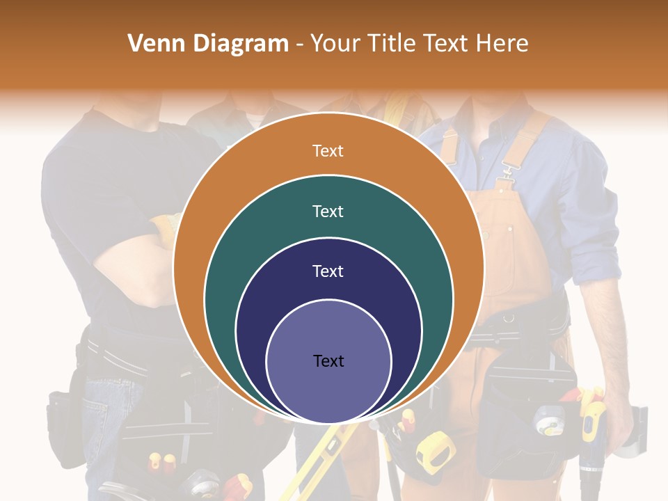 Yellow Drill Manufacturing PowerPoint Template