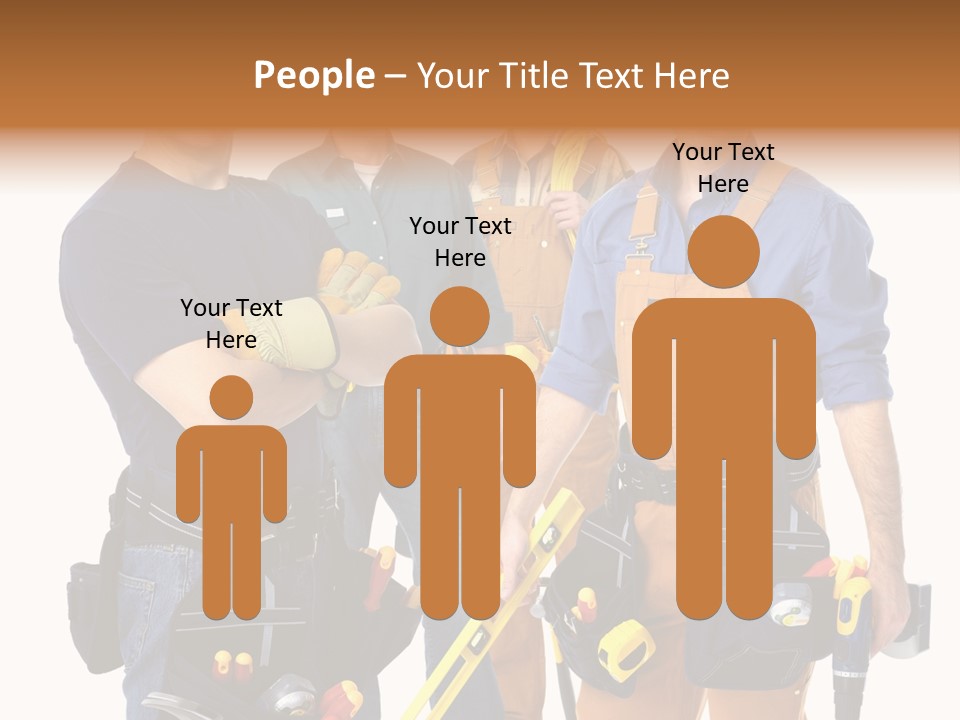 Yellow Drill Manufacturing PowerPoint Template