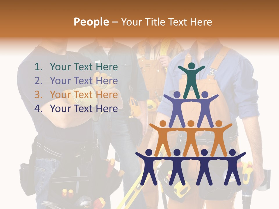 Yellow Drill Manufacturing PowerPoint Template