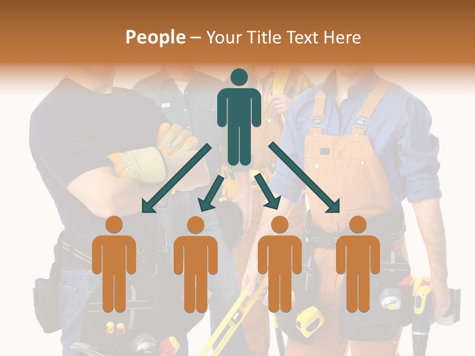 Yellow Drill Manufacturing PowerPoint Template