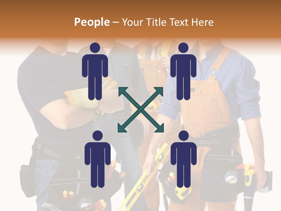 Yellow Drill Manufacturing PowerPoint Template