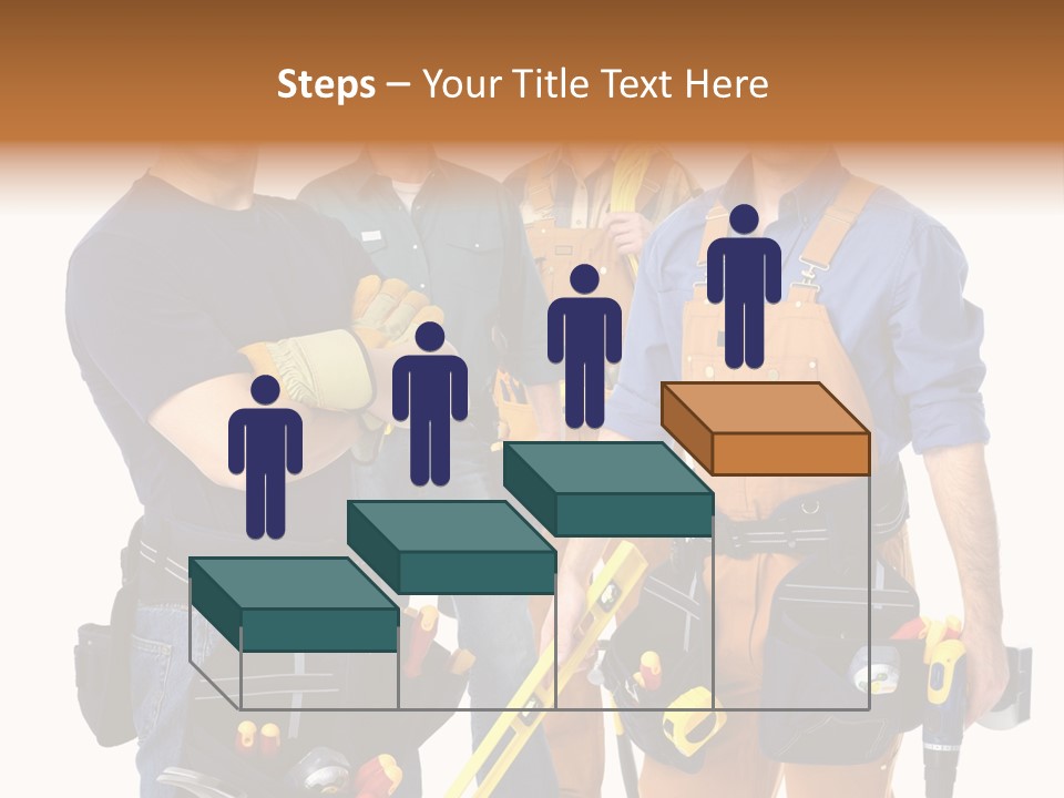 Yellow Drill Manufacturing PowerPoint Template