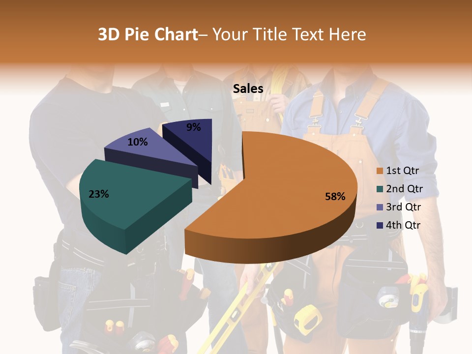 Yellow Drill Manufacturing PowerPoint Template