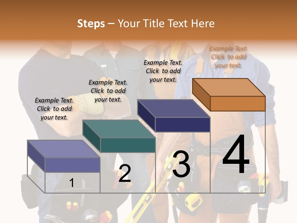 Yellow Drill Manufacturing PowerPoint Template