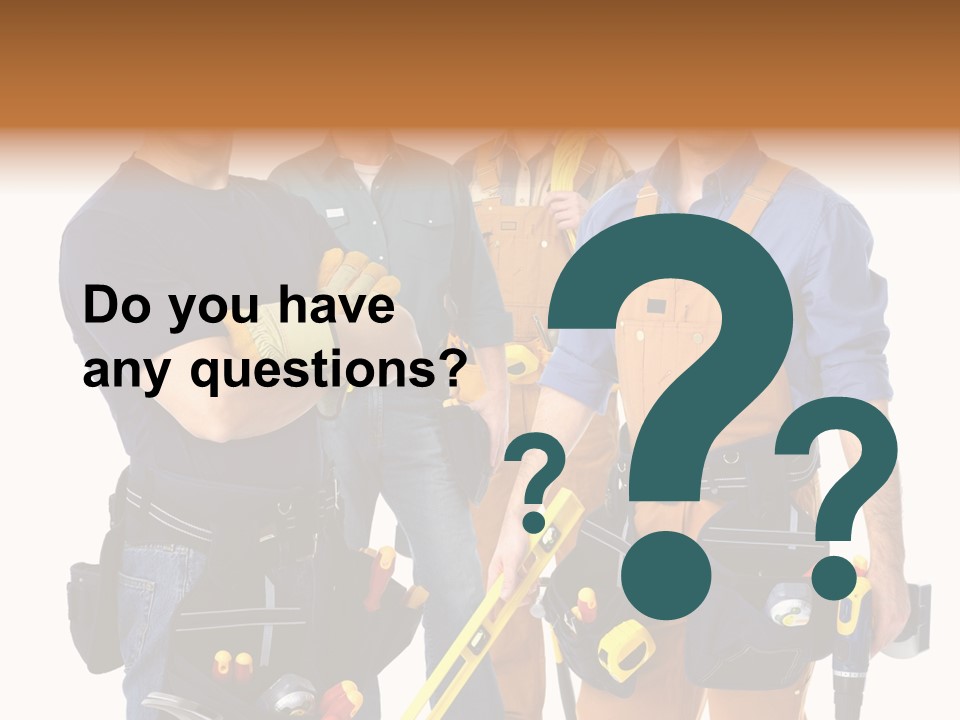 Yellow Drill Manufacturing PowerPoint Template