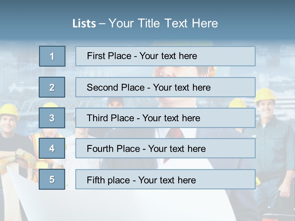 Team Job Occupation PowerPoint Template