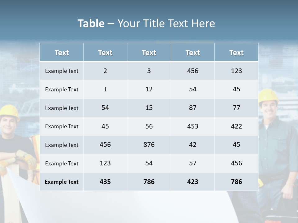 Team Job Occupation PowerPoint Template