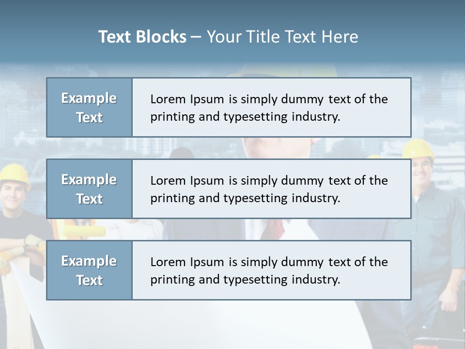 Team Job Occupation PowerPoint Template