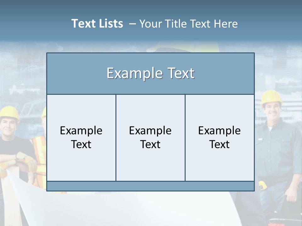Team Job Occupation PowerPoint Template