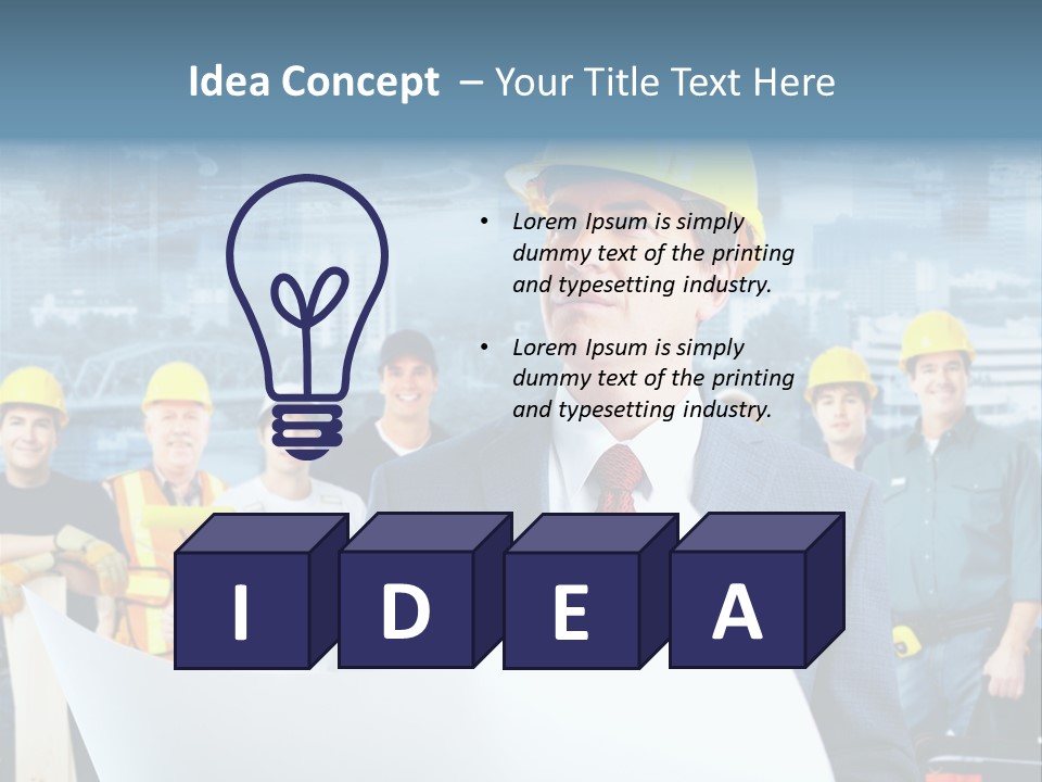 Team Job Occupation PowerPoint Template