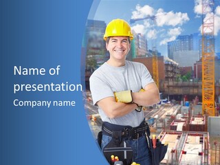 Background Repair Occupation PowerPoint Template