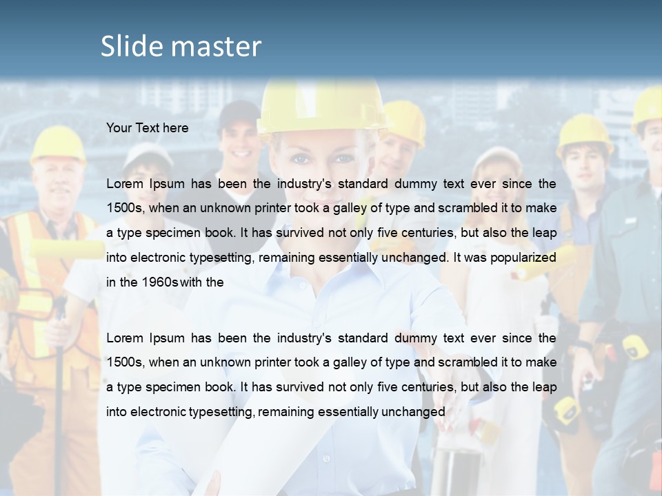 Staff Business Young PowerPoint Template