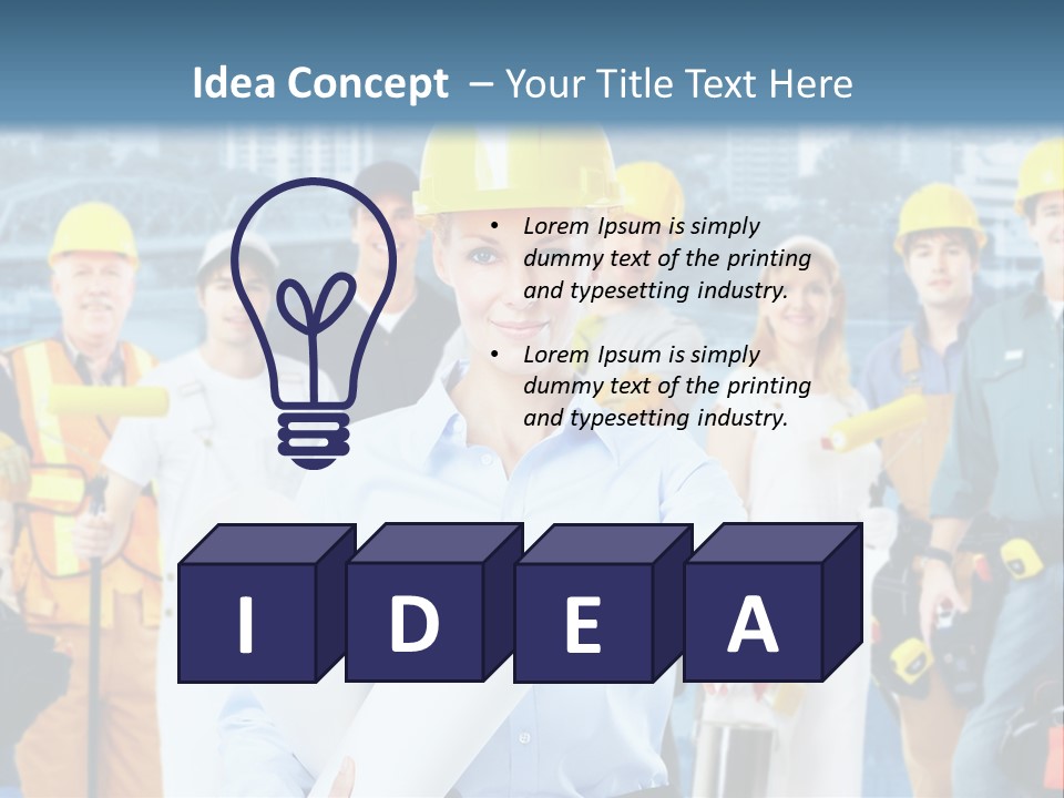 Staff Business Young PowerPoint Template