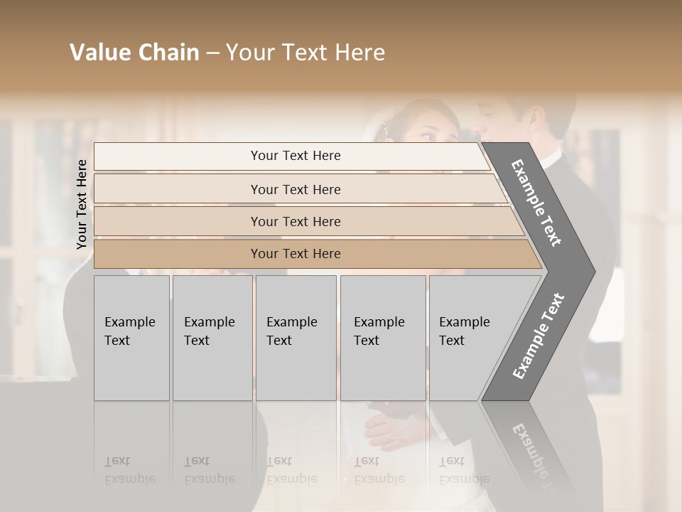 Klavier Walzer Frau PowerPoint Template