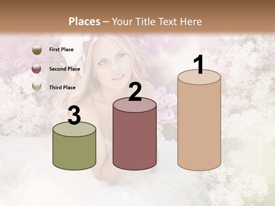 Bouquet Wedding Female PowerPoint Template