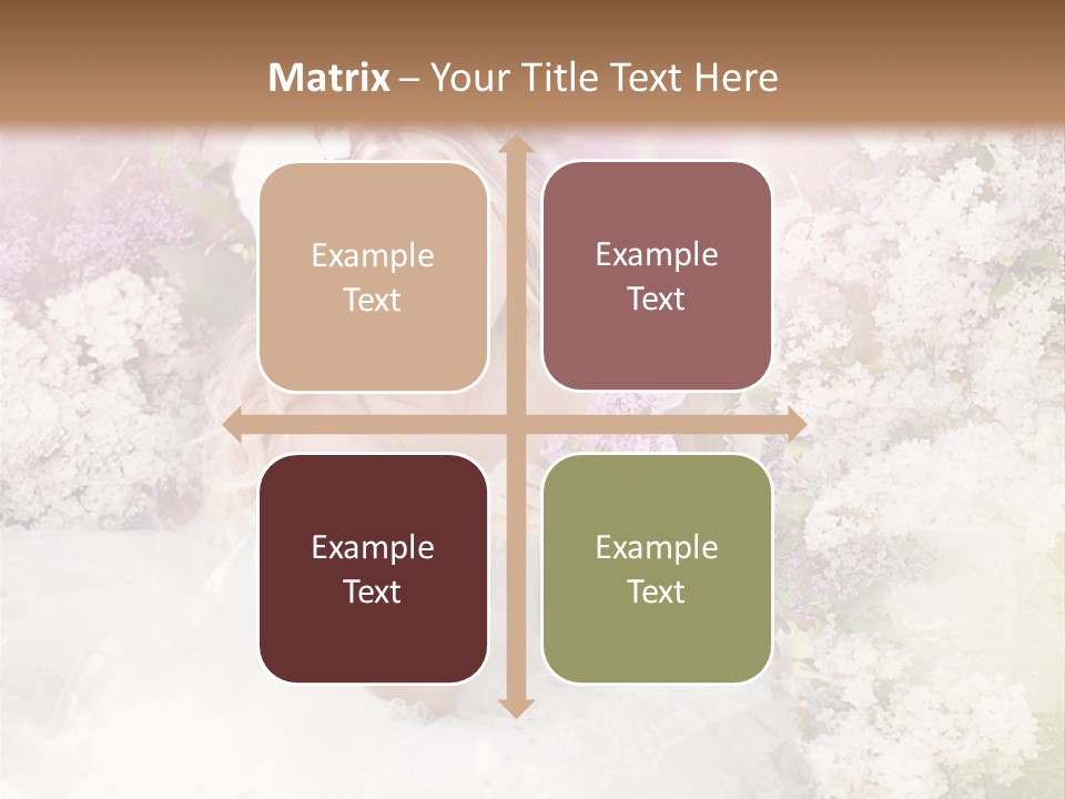 Bouquet Wedding Female PowerPoint Template